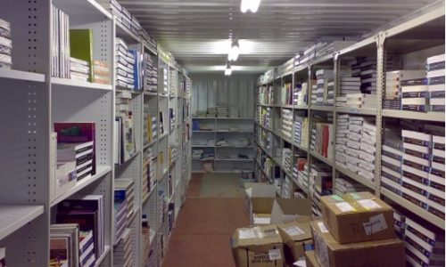 Modified 12m shipping container library