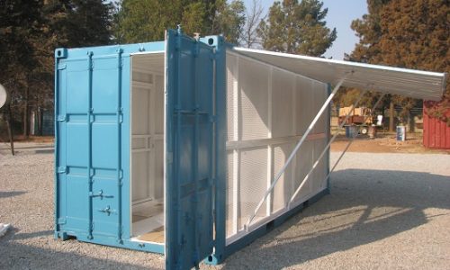 6m shipping container gas store = ventilation and security