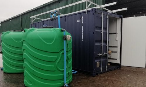 Containerised water treatment plant