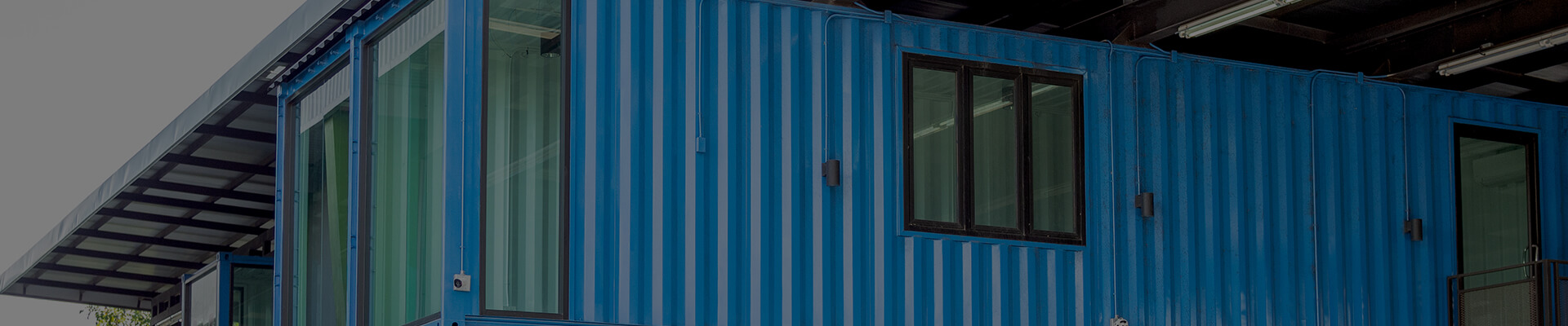 Blue Shipping Container